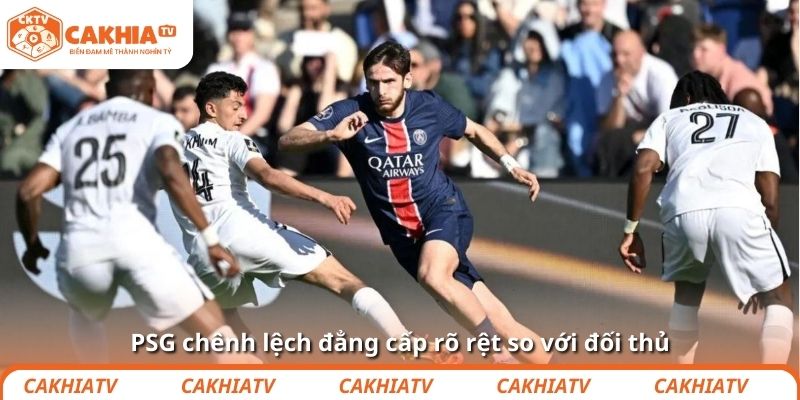 PSG chênh lệch đẳng cấp rõ rệt so với đối thủ